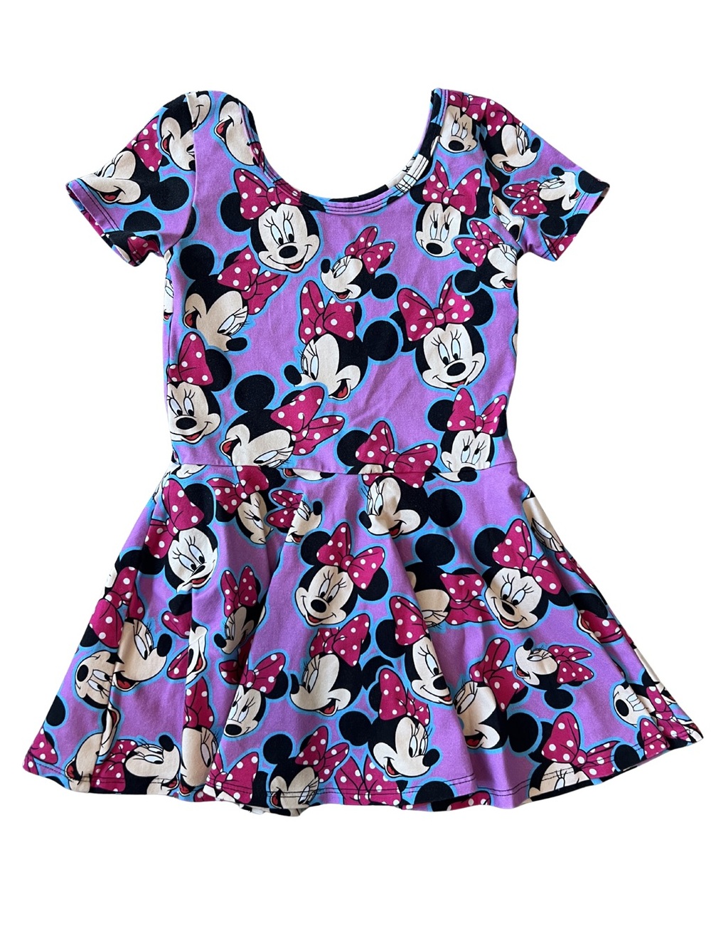 Wild Rich Kids Minnie Mouse Purple Girls' skirted leotard